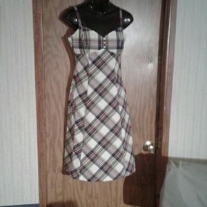 New York & Company strap Dress size 2 plaid (U)